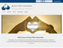 Tablet Screenshot of kingswayassembly.ca